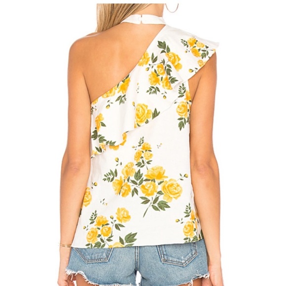 L'Academie Seberg Ruffle Floral Top Small - Picture 3 of 8